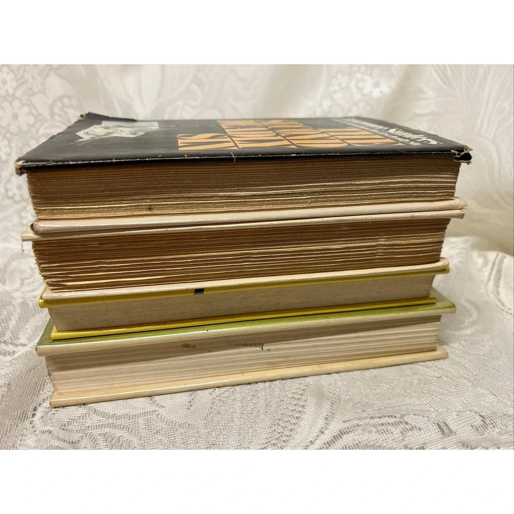 VINTAGE BOOKS Lot Of 4 HCDJ Novels 1970's-1980's Display‎ Staging Great Reading